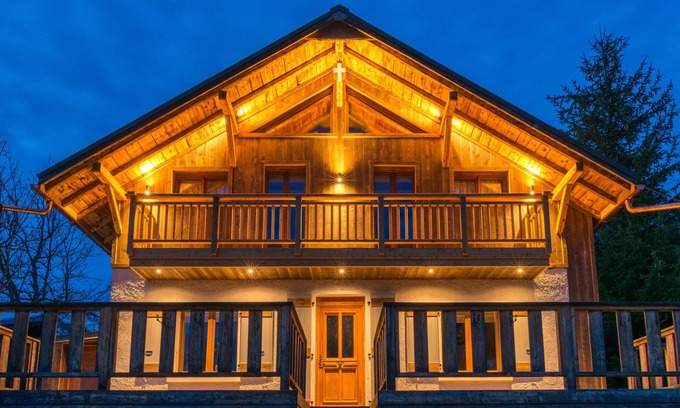 Servoz Chalet De Esquí | Chalet les Combes - impresionantes vistas del monte Blanc