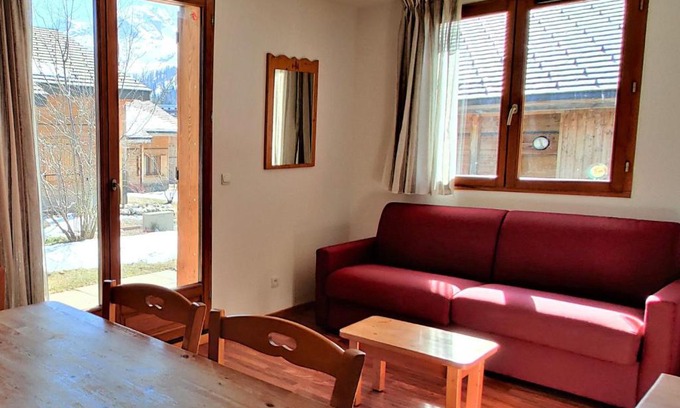 Saint-Etienne-en-Devoluy Chalet De Esquí | Chalet Mitoyen 3 Pièces 6 Pers. avec Terrasse et Piscine - Le Hameau du Puy, Superdevoluy - FR-1-504-493