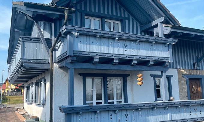 Martinsheim Chalet De Esquí | Chalet 'Bei Marktbreit' con terraza privada, jardín privado y Wi-Fi