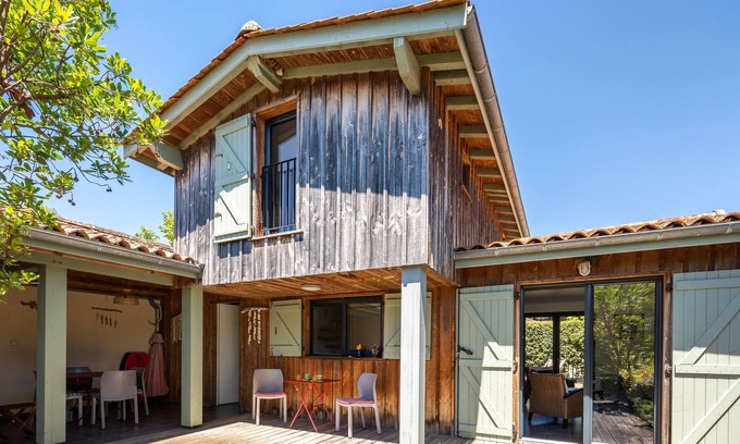 Hourtin Casa | Chalet 'Piqueyrot' en zona de reserva natural con 2 terrazas