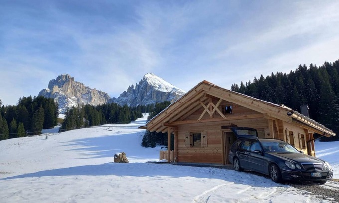 Compaccio Chalet De Esquí | Chalet 'Silvesterhütte' con vistas a la montaña, terraza privada y Wi-Fi