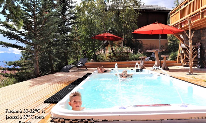 Montgenevre Chalet De Esquí | CHALET SLEEPS 18 POOL JACUZZI CINEMA ROOM SLOPE AND MOUNTAIN VIEWS
