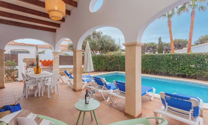 Cala en Blanes Casa | Chalet Villa El Pinar 2 con piscina, jardín y Wi-Fi