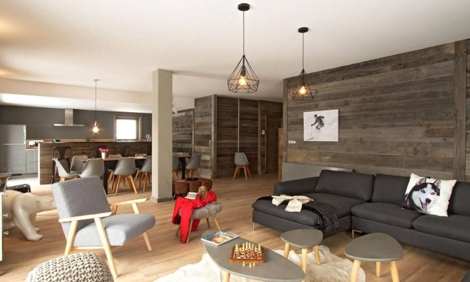 Huez-en-Oisans Chalet De Esquí | Chalet, wifi, sauna, terraza, parking, tv, local para esquís, 230m², Alpe d'Huez