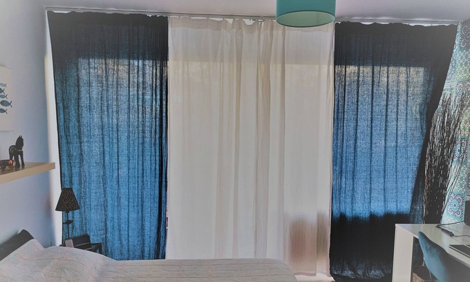 Lingolsheim Apartamento | Chambre Bleue