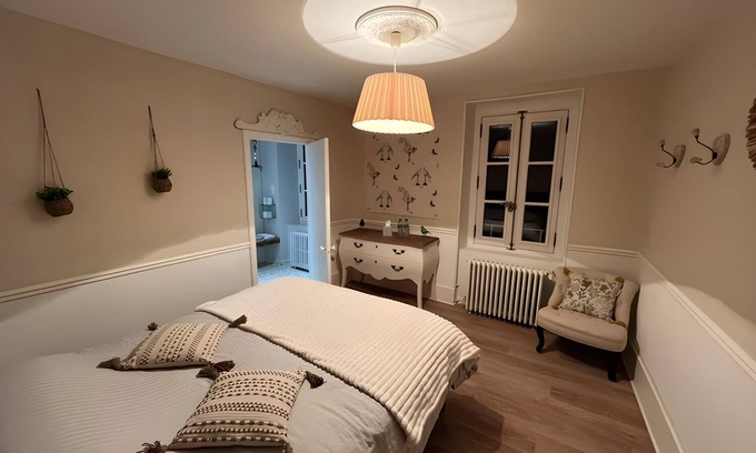 Pont-du-Chateau Otro | Chambre Bohème-Habitacion Doble-Baño en la habitacion-Diseñador