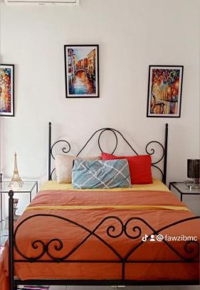 El Hafsia Casa | Chambre privée avec terrasse