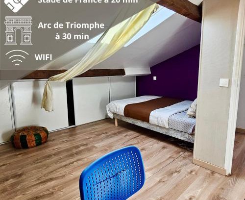 Stains Apartamento | Chambre privée dans logement partagé, Serenity cozy Paris & Stade de France