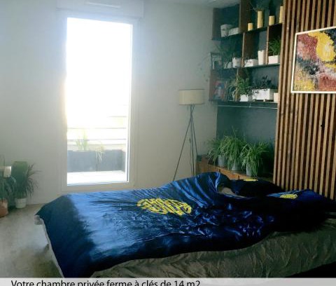 Petit-Colombes Casa | Chambre privée dans un roof-top unique vue 360°