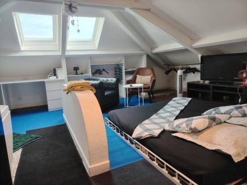 Benesse-Maremne Casa | Chambre Suite Zen Baignoire sous les toits