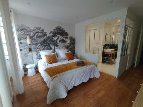 Labatut Cama Y Desayuno | chambres d'hôtes numéro 2 Le Bedat côté jardin