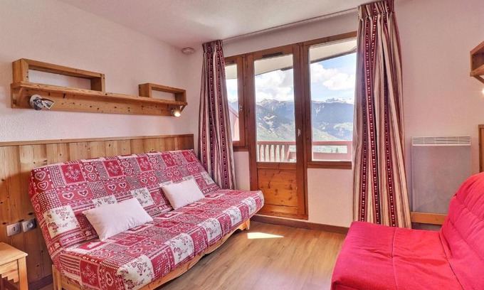 La Perriere Apartamento | Charmant 2 pièces à La Tania, skis aux pieds - 4 pers, balcon, proche commerces et ESF - FR-1-182A-21