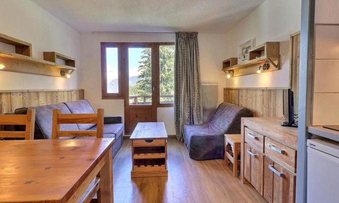 La Perriere Apartamento | Charmant 2 pièces pour 4 pers. avec balcon, skis aux pieds, centre La Tania, près des remontées mécaniques. - FR-1-182A-31