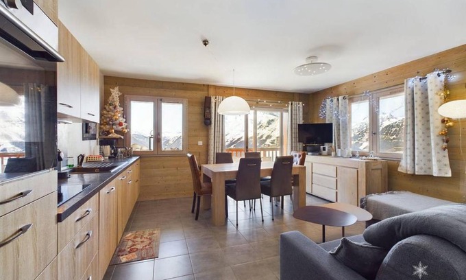 Les Eucherts Apartamento | Charmant 3 pièces aux pieds des pistes avec balcon, parking et WiFi - FR-1-398-606