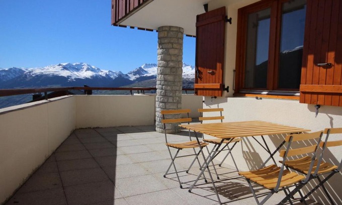 Vallandry Apartamento | Charmant 3 pièces, terrasse Sud, prox. pistes, 7 pers., animaux admis - Vallandry - FR-1-411-166