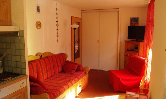 Valloire Apartamento | Charmant studio 3 pers avec balcon, proche télécabine et commerces à Valloire - FR-1-263-54