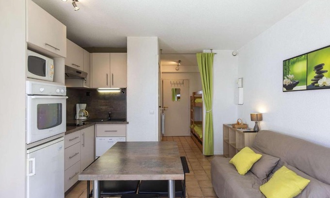 Eaux-Bonnes Apartamento | Charmant T2 avec balcon, coin nuit, kitchenette équipée et accès direct aux activités de montagne. - FR-1-400-120