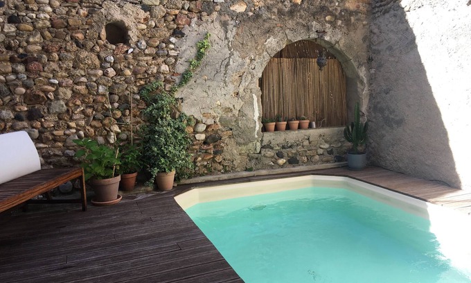 Saint-Andre-de-Sangonis Casa | Casa encantadora de última hora con pequeña piscina cerca de San Guilhem