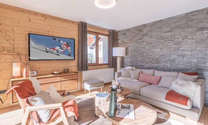 Viel-Alpe Apartamento | Apartamento acogedor con balcón en el corazón del Vieil Alpe, cerca de pistas y remontes