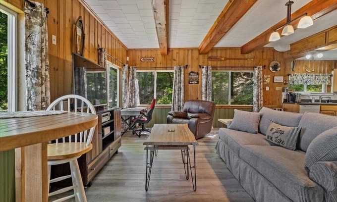 Steele Creek Cabaña | Charming 2BR/1BA Lakefront Cottage w/ Private Beach and Dock