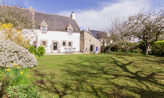 Guerande Cabaña | Casa típica con jardín cerca de mar y comodidades