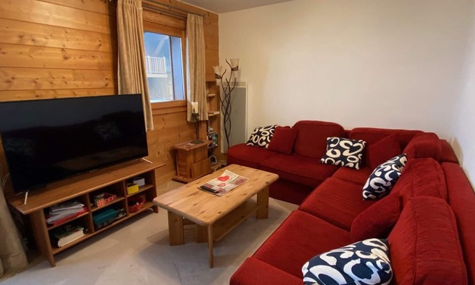 Cohennoz Apartamento | Apartamento para 6 personas con piscina, balcón y garaje cubierto en Crest-Voland