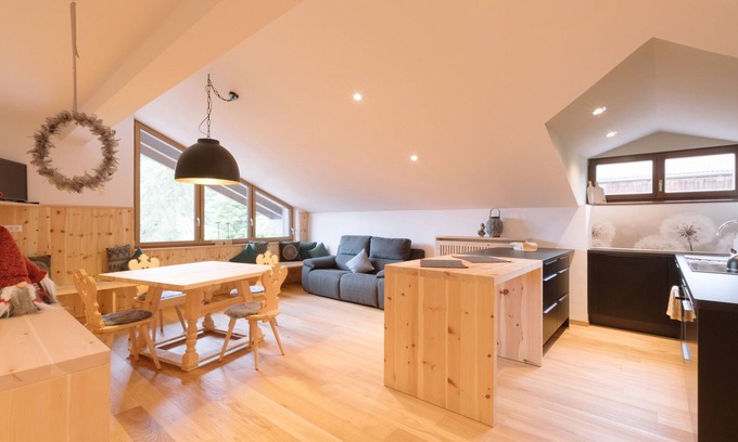 Aldino Apartamento | Casa de vacaciones " Sea Wieserhof" con vistas a la montaña, balcón, jardín compartido y Wi-Fi