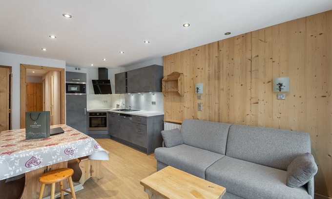 Val-Thorens Apartamento | Encantador apto para 6 pers. cerca de pistas con balcón y WiFi