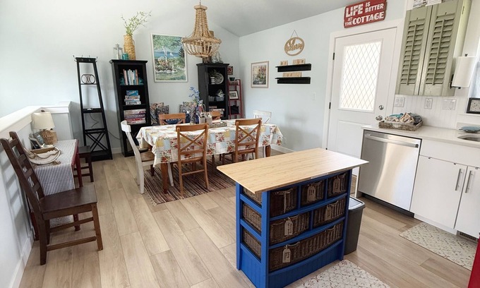 Farmington Cabaña | Charming Beach-Themed Cottage walking distance to Lagoon & Western Sports Park