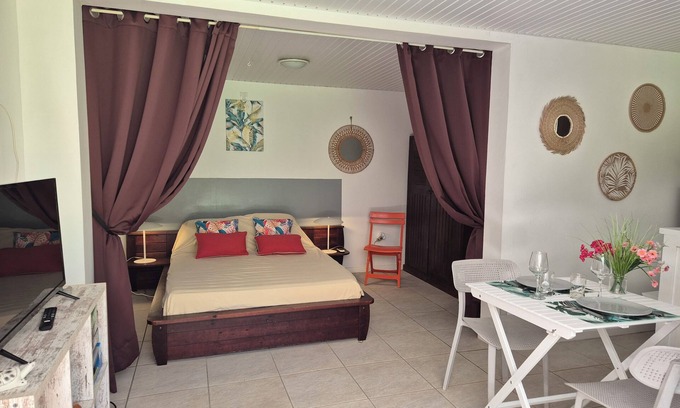 Le Vauclin Casa | Charming Bungalow for 2 in peace with swimming pool
