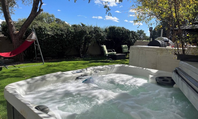 Prescott Cabaña | Charming Casita with a fireplace, and a private patio and golf course views.