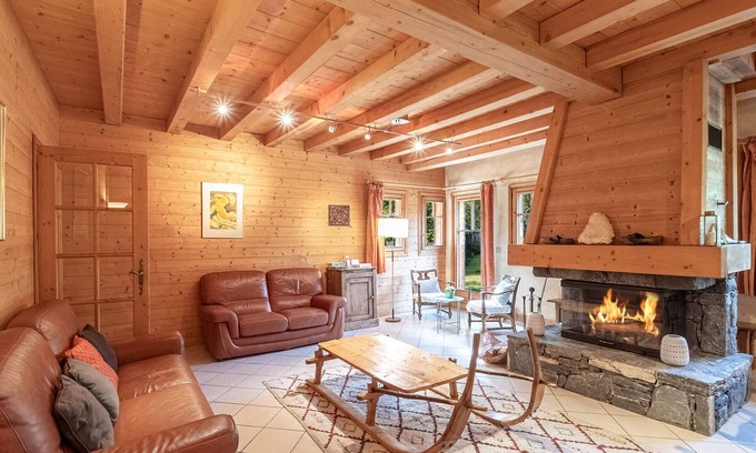 Les Tines Chalet De Esquí | Encantador chalet en Chamonix, 6 habitaciones, jardín, aparcamiento, wifi