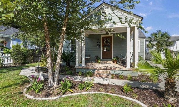 Biloxi Casa | Charming Coastal Home with Pool, Patio and Walk-to-beach Access