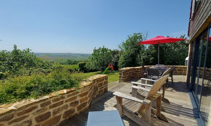 Bazinghen Casa | Encantadora casa de campo con una hermosa vista, orientada al sur y sin vecinos