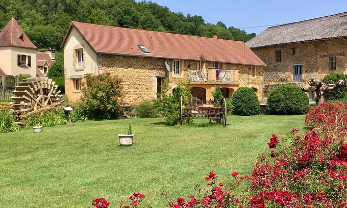 Archignac Casa | Encantadoras casas de campo en un antiguo molino, piscina, jacuzzi