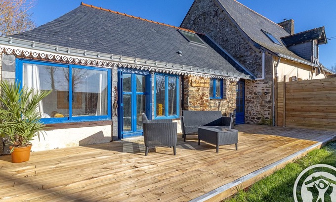 Ombree d'Anjo Cabaña | Escapada Rural en Anjou: Casa de Campo con Encanto, Terraza y Actividades Próximas