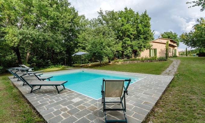 Marciano della Chiana Casa | Encantadora casa de campo situada en la campiña toscana con piscina privada y jardín
