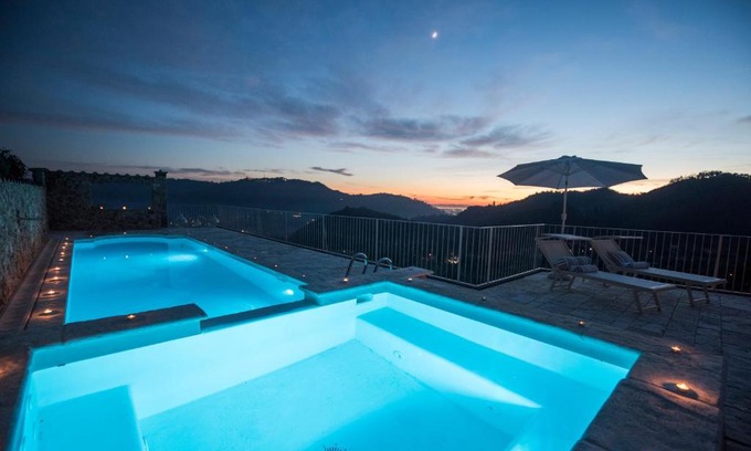 Camaiore Villa | Charming farmhouse in the hills, private pool, sea view, dream panorama