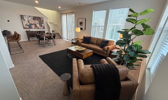 Commerce City Casa | Charming, fully furnished townhome near Denver with 3 BR and 2.5 baths + loft.