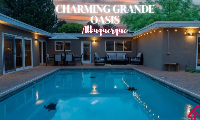 Northeast Heights Casa | Charming Grande Oasis Heated Pool- An Irvie Home