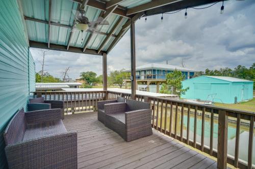 Lake Charles Casa | Charming Home with Dock, Near Downtown Lake Charles!