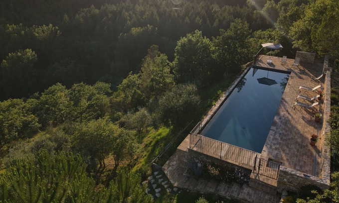 San Venanzo Casa | Encantadora casa de piedra antigua, gran piscina infinita, Umbría