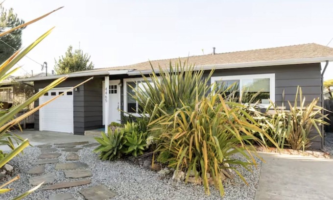 Opal Cliffs Casa | Charming Pleasure Point Home-1 Block from Private’s Beach w Hot Tub & Bikes