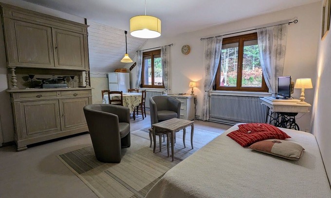 Le Syndicat Apartamento | Acogedor apartamento en antigua granja cerca de Remiremont con WiFi y fácil acceso a senderos y esquí