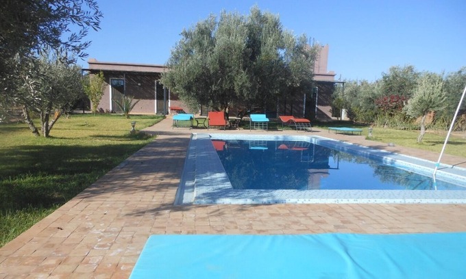 Amizmiz Villa | Dar Achorafa - villa de 4 dormitorios, piscina y spa - montaña sur Marrakech