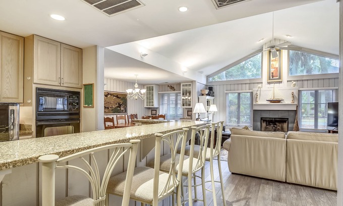Oceanside Casa | Charming Sea Pines Retreat – 4th Row from the Beach with EV Charger