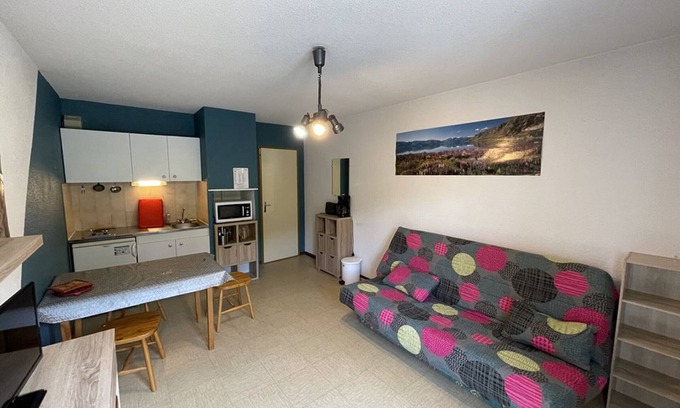 Laveissiere Apartamento | Acogedor estudio orientado al sur frente a las pistas