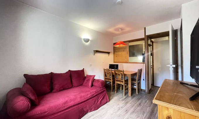 Val-d'Isere Apartamento | Charming studio for 4 people near the town center and ski slopes