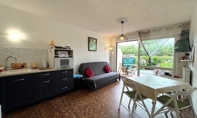 Mimizan Apartamento | Charming studio with terrace for 2 people in Mimizan beach