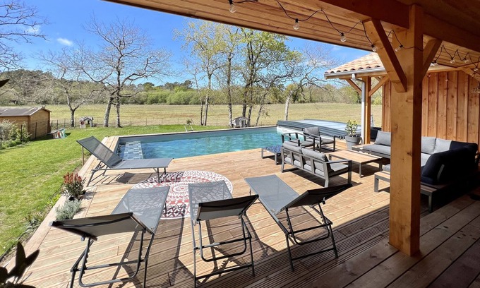 Vielle-Saint-Girons Villa | Charming villa with swimming pool 5min from the lake and 10min from the beach